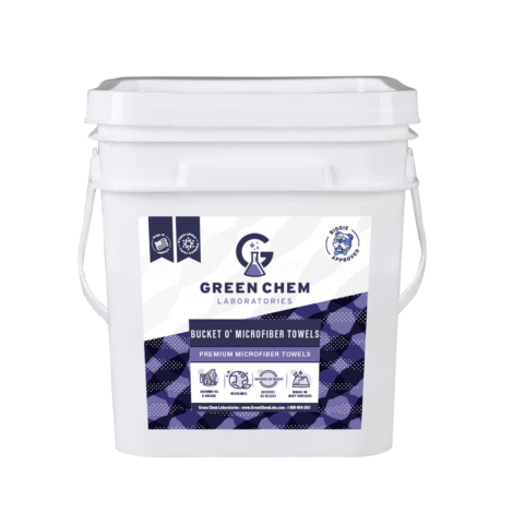 BUCKET O' MICROFIBER TOWELS (ABSORBS OIL)