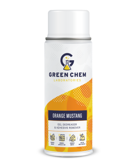 ORANGE MUSTANG GEL DEGREASER SPRAY AND ADHESIVE REMOVER