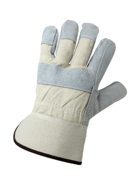 SPLIT COWHIDE DOUBLE PALM GLOVES - Image 2